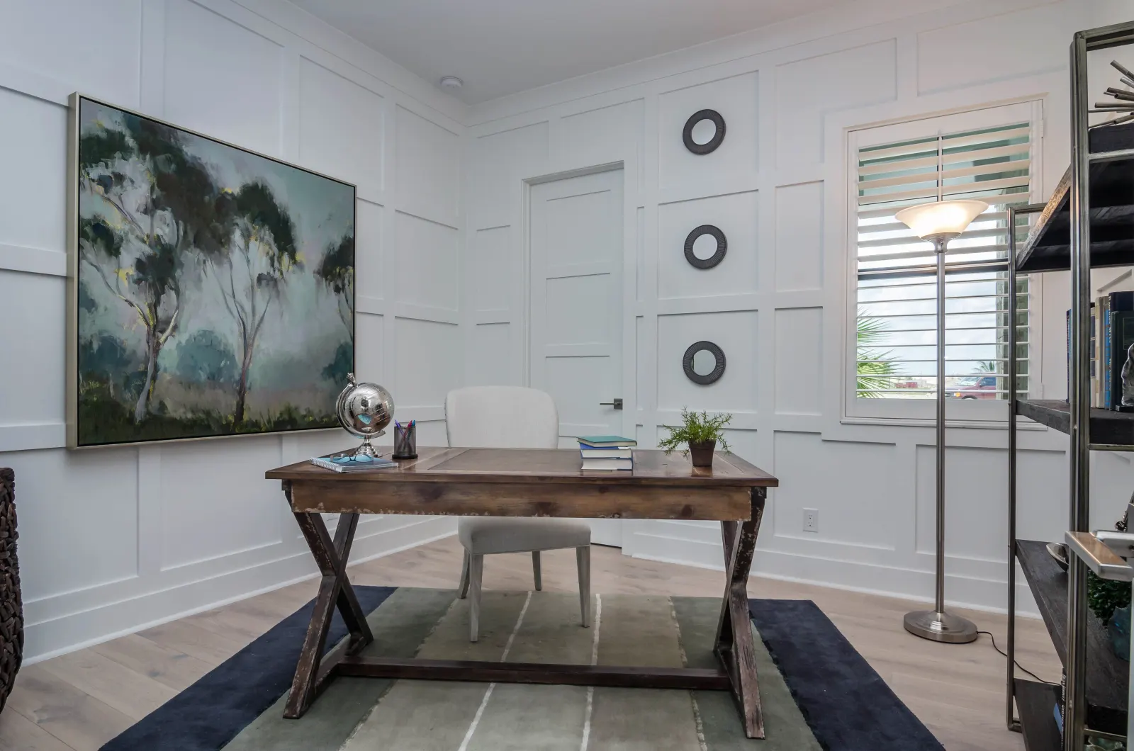 Office at The Captiva Model, a custom home built by Marvin Homes in Naples, Florida