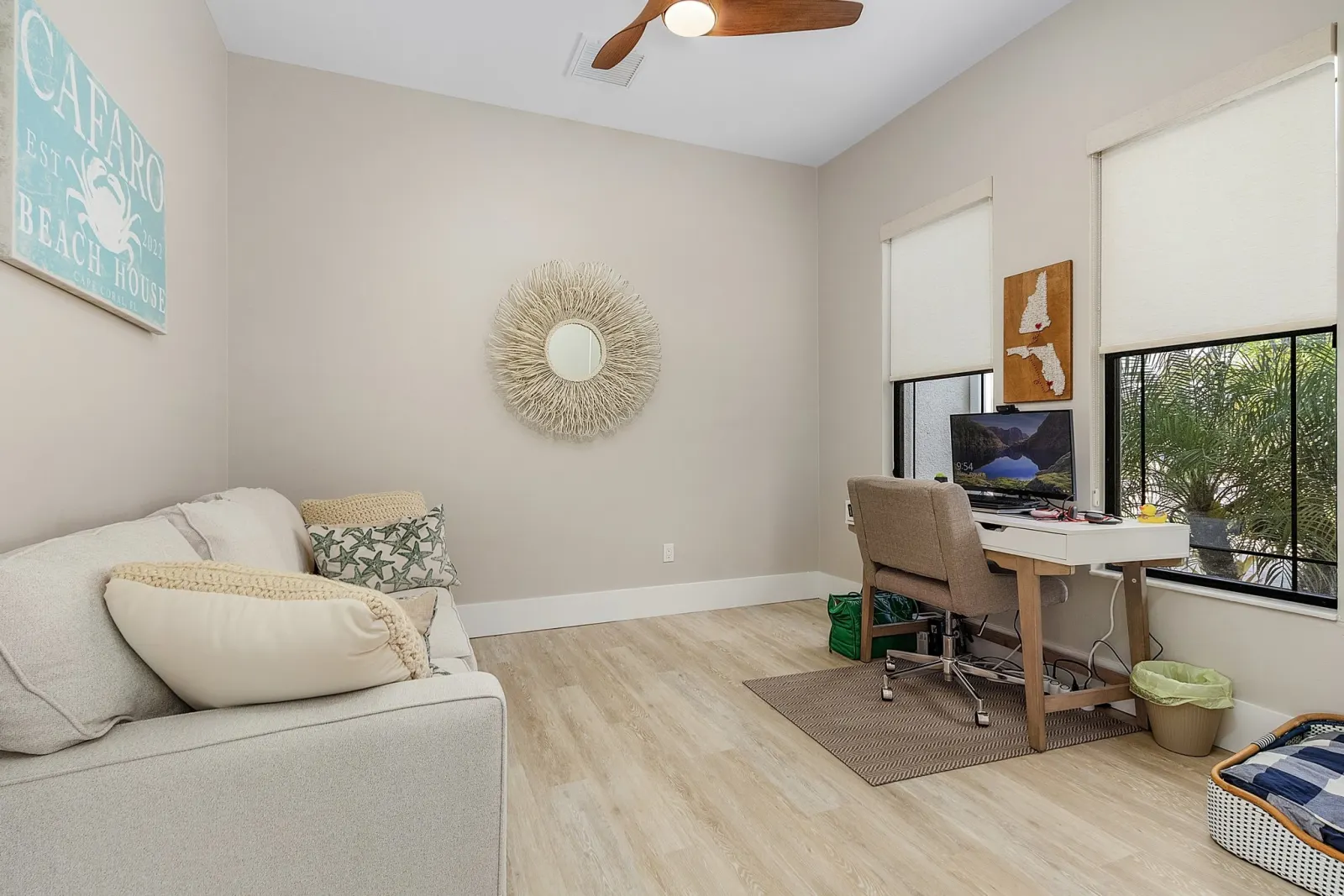 Office at The Ibis, a custom home built by Marvin Homes in Cape Coral, Florida
