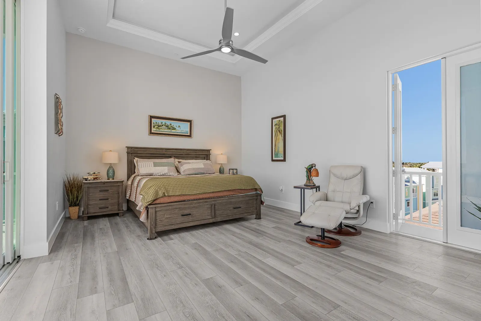 Master bedroom recliner at The Marlin, a custom home built by Marvin Homes in Cape Coral, Florida